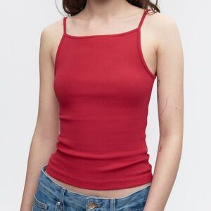 Kotn Siwa apron tank in Jester Red